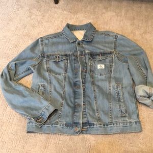 Authentic Calvin Klein boyfriend denim jacket!